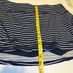 Athleta  Stealth Skort‎ Navy Blue White Striped Size Large Athletic Skirt Shorts Photo 9