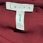 Leith Elegant Burgundy Jumpsuit pants women size XS front opening sexy romper Photo 4