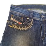Diesel Y2K Women's Size 6 Babel Straight Leg Jean Embroidered Pocket Western Photo 2