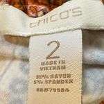 Chico's Vintage 90s Chico’s Bohemian Art Deco A Line Midi Maxi Skirt 2 Large Art to Wear Photo 5