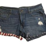 Mossimo Supply Co  Shorts Denim Jean Womens High Rise Short Shorts Americana 12 Photo 0