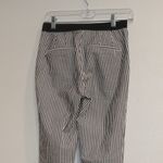 ZARA Black Striped Seersucker Pants Sz S Photo 7