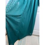 Andrea Crocetta Size M Deep Green Sheer Top Swiss Dot Maxi Dress Bohemian Size M Photo 12