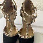 Wild Diva  ADORA-64 Sexy Studded Stilletto Heels Black and Tan‎ Size 7 Photo 12