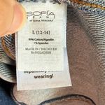 Sofia Denim Dress Women's Sz L Medium Wash Sleeveless Knee Length Slit Blue Size L Photo 7