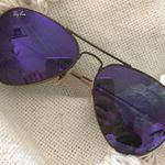 Ray-Ban Purple Reflective Aviator Sunglasses Photo 0