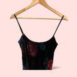 Monsoon Stunning vintage 90s-Y2K velvet floral whimsigoth maxi slip dress silk Photo 4