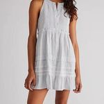 Free People  Desert Days Stripe Mini Dress in Ivory Combo Size Medium Photo 0