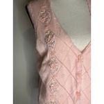 Jantzen Vintage hang embroidered Janeen pink vest woman’s medium Photo 1
