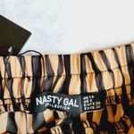 Nasty Gal zebra chiffon beach cover shorts size 6 Photo 3