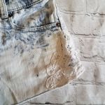 Mudd Blue and White Jean Shorts Photo 2