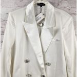 Retrofête Retrofete Ilaria Blazer Dress White Size Medium Bridal Wedding NWT Double Breast Photo 3