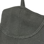 Madewell Corset Black Ribbed Tank Top Size M Whimsigoth Witchy Batty Edgy Chic Photo 5