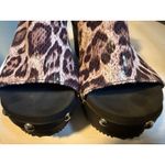 Volatile 6 Leopard Studded Wedge Platform Sandals boho Y2K whimsi anial cheetah Black Photo 7
