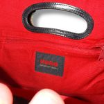 HOBO International Black Leather Clutch Bag Women’s Cutout Handle Foldover Photo 2