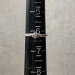 14K White Gold Diamond Classic Solitaire Ring Engagement Promise Gift Size 6.25 Silver Photo 7