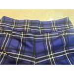 NY AND CO. WOMENS BLUE PLAID PANTS SIZE LARGE Photo 3
