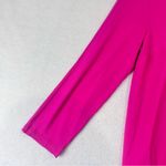 Michael Kors Hot Pink Tunic Top Sheer Hem 3/4 Sleeves Women Size M Boho Barbie Size M Photo 5
