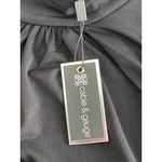 Cable & Gauge Black Mock Neck Top with Sequin Balloon Sleeves XL NWT Photo 6