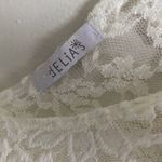 Delia's Off White Open Back Lace Tee Photo 3