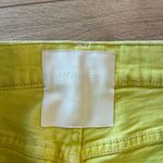 Mother Superior The Tomcat Devil May Care Yellow Straight Crop Jean Size 27 Green Photo 8
