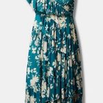 Torrid Teal Green Mesh Ruffle Surplice Midi Dress Sz.4 NWT Photo 4