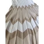 Anthropologie Pleated Drop-Waist Knit Midi Dress Ivory Size Large Photo 9