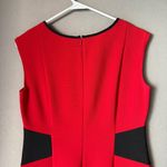 London Style  sz‎ 8 red sheath black block color dress NWOT Photo 6