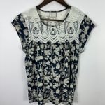 Anthropologie Postmark Anthro Embroidered Eyelet Floral Blouse Women S Boho Cottagecore Top Photo 0