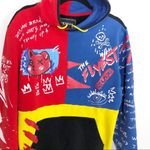 REASON Streetwear graphic color block hooded sweatshirt Size L Photo 2