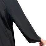 Chico's Zenergy Shift Dress Black Pull Over SZ 3 Knee Length Henley Knit Inset Photo 4