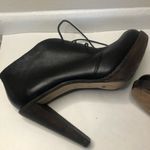Cole Haan Nike Air Leather Lace Up Black Ankle Boots 9B Photo 6
