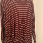 Lush Clothing Lush Burgundy and White Striped Top‎ Photo 2