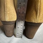 Free People Leather Lace-Up Peep Toe Zip Up Tan Ankle Booties EU/38 US/7.5 Photo 5