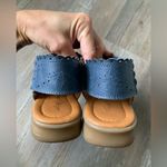 VTG Beacon Euro Flex Huaraches Sandals Leather Blue Mary Jane Size 6 6.5 Photo 13
