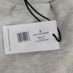 We Wore What NWT  High Rise Relaxed Slim Leg Fleece Joggers Pockets S Grey #3976 Photo 8