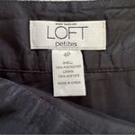 Loft Ann Taylor  Skirt Black Tulle Cream Piping A-Line Midi Skirt Size 4 Petite Photo 1