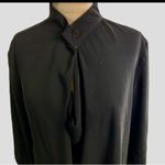 Babaton #141 ARITZIA  Oversized Black Drape Blouse Photo 4
