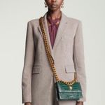 Frame  Draped Textured 100% Silk Halter Top in Cabernet Women's Size Medium NWT Photo 11