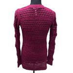 Matilda Jane  Size Small A Stitch in Time Maroon Cardigan Duster‎ Sweater Knit Photo 4