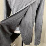 DESO Gray High Neck Pullover Hoodie Women’s Sz L USA Kangaroo Pocket Size L Photo 5
