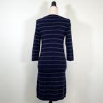 Banana Republic Navy Gray Striped Sweater Dress Photo 4