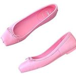 Christian Louboutin NEW Mamadrague Napa Bow Ballerina Flats size 39 Pink Photo 0