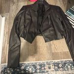 Naked Wardrobe  Crop Faux Leather Jacket M Photo 3