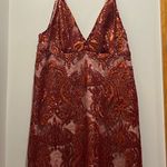 Free People  Night Shimmer Mini Dress Magic Amethyst Size 12 Photo 0