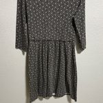 Lands' End  Womens Medium Olive green Paisley Print Knit Twist Front Midi Dress Photo 4