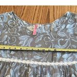 Vintage Baby Doll 90s Blouse Round Neck Y2K Empire Waist Size Floral Print Photo 9