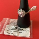 Bomb Party RBP2851 “Hint of Romance” Diamond CZ on Rhodium Size 10 Ring NWT Photo 4