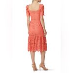 Saylor  Louisa Lace Midi Dress Size XL Coral Wedding Guest Event Party Formal Photo 7