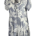 KIWI‎ + PUNCH Miami Women's Floral Babydoll Dress Size M Blue White Tiered Size M Photo 0